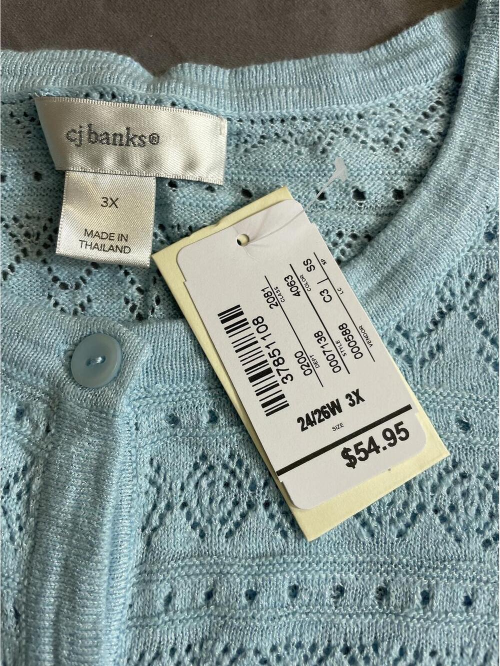 CJ Banks NWT cardigan sweater 3X - Picture 5 of 9